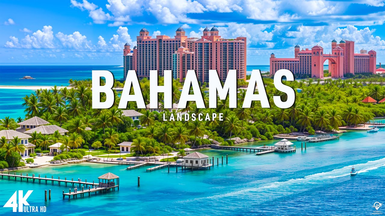 FLYING OVER THE BAHAMAS (4K UHD) – Relaxing Music Along With…