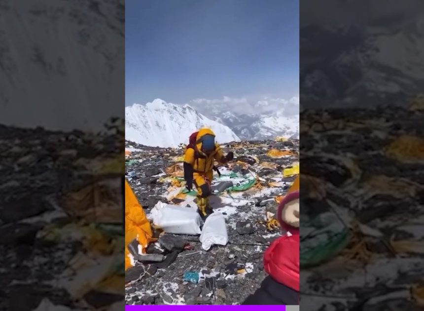 Mt. Everest is now covered in trash